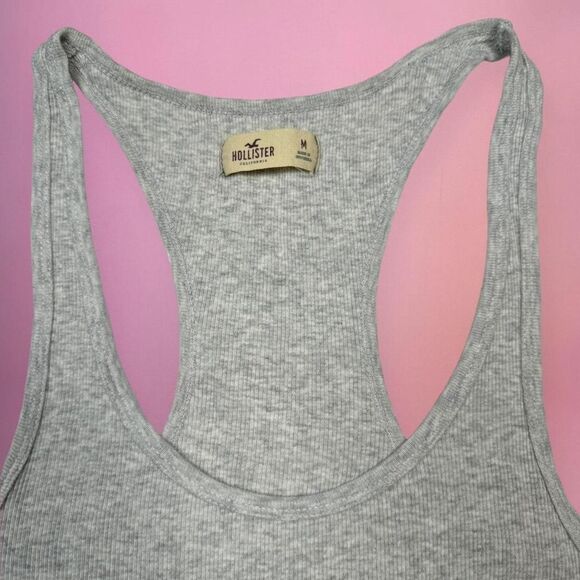 2000s Hollister grey basic tank top🎀 - Picture 6 of 8
